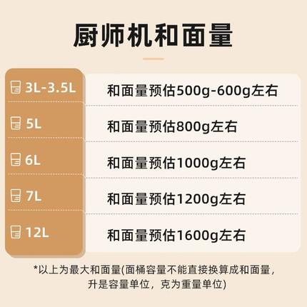 厨师机家用小型多功能面粉奶油搅拌机定时和面机全自动揉面机商用