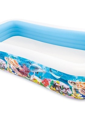 INTEX58485热带鱼家庭戏水池 充气游泳池 儿童海洋球池 浴池 沙池