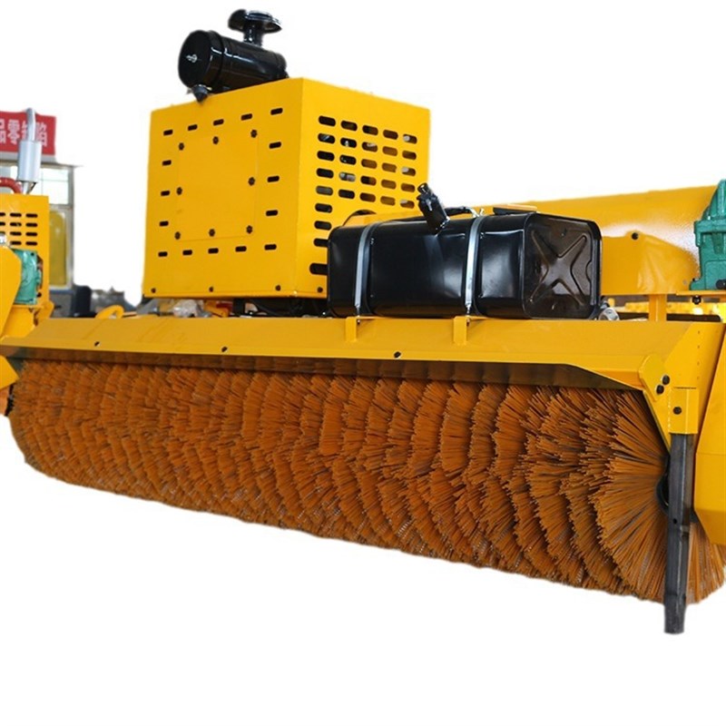 铲车装载机加装除雪滚刷市政公路破冰除雪车载式清雪抛雪扫雪滚刷