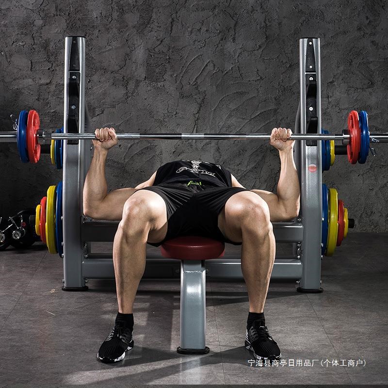 商用型卧推架家用杠铃举重床握推凳哑铃推胸训练器健身房器材