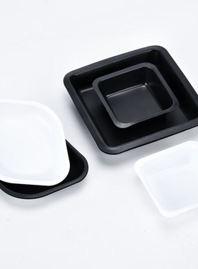 实验称量舟塑料称量皿天平称量船大号中号小号黑色白色物理实验室