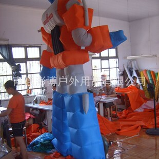 充气机器人气模模型电动车变形金刚固定机器人行走机器人