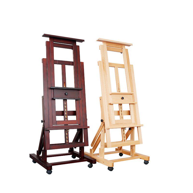 DHJ-3实木落地大画架美术生支架式可调节木质国画油画架