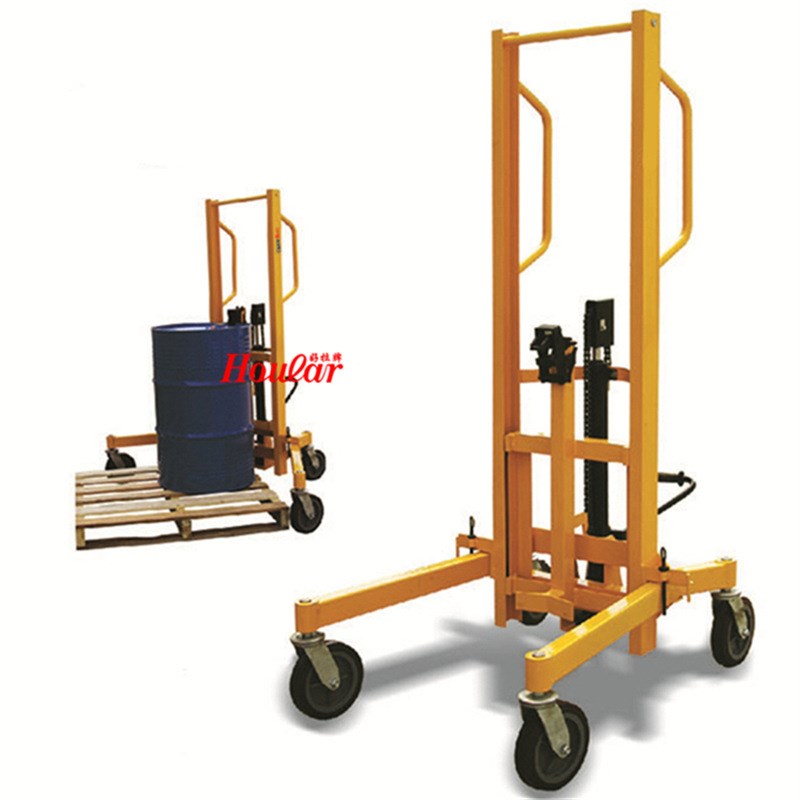 CA-B302油桶车300KG手动液压油桶搬运车手推钢制油罐车简易油桶车
