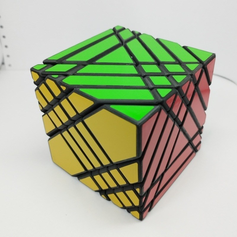 3D打印 五阶双重移棱魔方 高难度异形变形 5X5 dual Fisher Cube