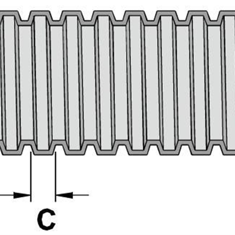 台湾现货供应 KSS BG-14P 凱士士 浪管(灰色)  PE材质 100米一卷