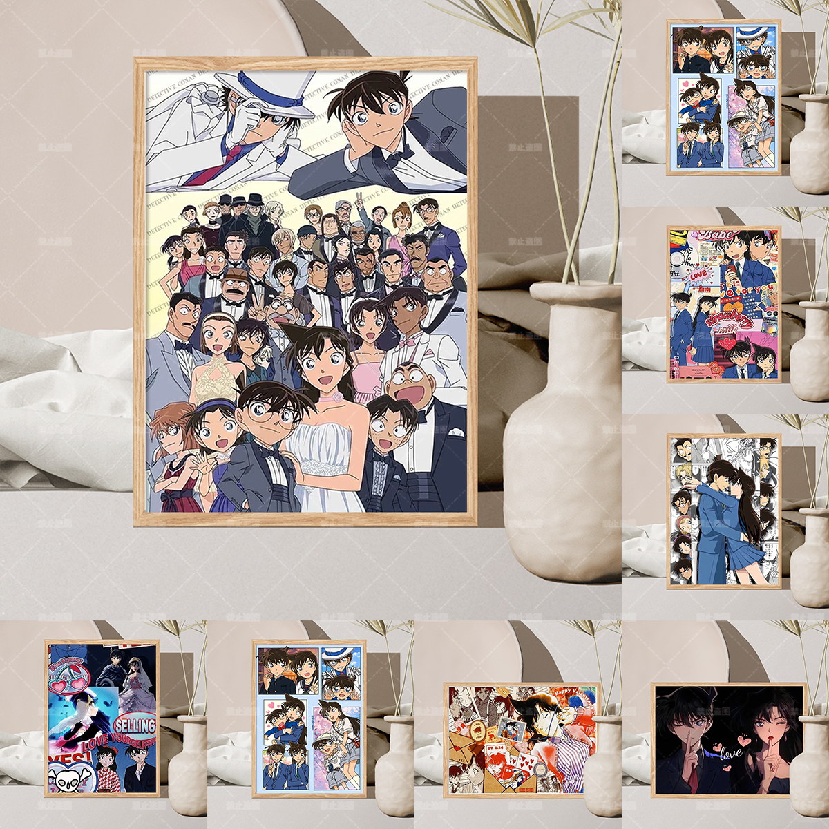 名侦探柯南新兰周边相框摆件卧室房间桌面摆台装饰送朋友闺蜜礼物