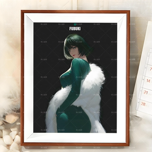 一拳超人动漫二创战栗龙卷杰诺斯邦古饿狼琦玉吹雪相框摆台送朋友