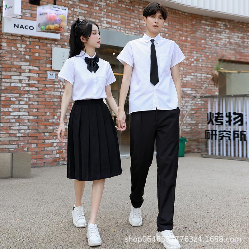 朗诵合唱比赛演出服长裙初中高中生小学生运动会毕业班服校服套装