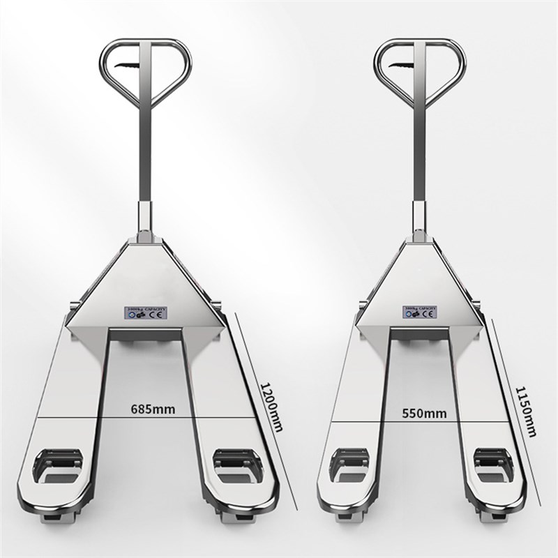 现货供应23吨不锈钢叉车搬运车手动叉车SUS304液压叉车地牛唧车