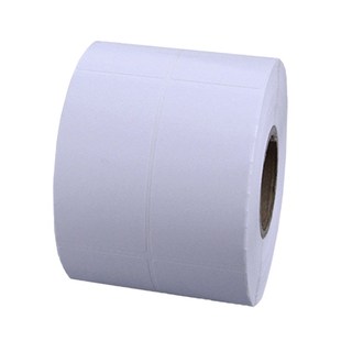 纸不干胶40 80竖版 标签碳带打印贴纸4 8.5cm 85单排双排条码 铜版