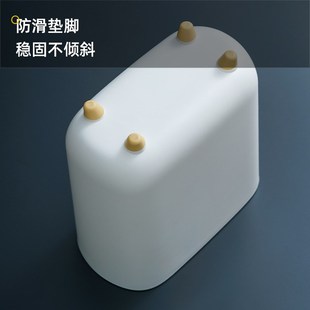 卫生间夹缝垃圾桶按压弹盖洗手间窄形压圈垃圾分类家用有盖垃圾桶