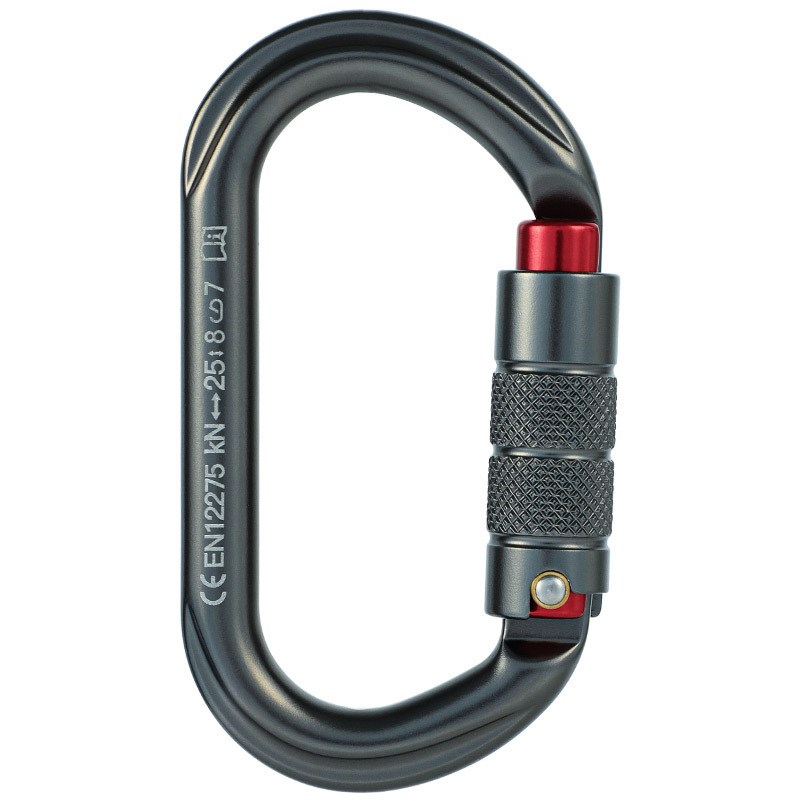 tupa铝合金自动锁主锁登山攀岩高空作业轻型O型自动二段锁三段锁