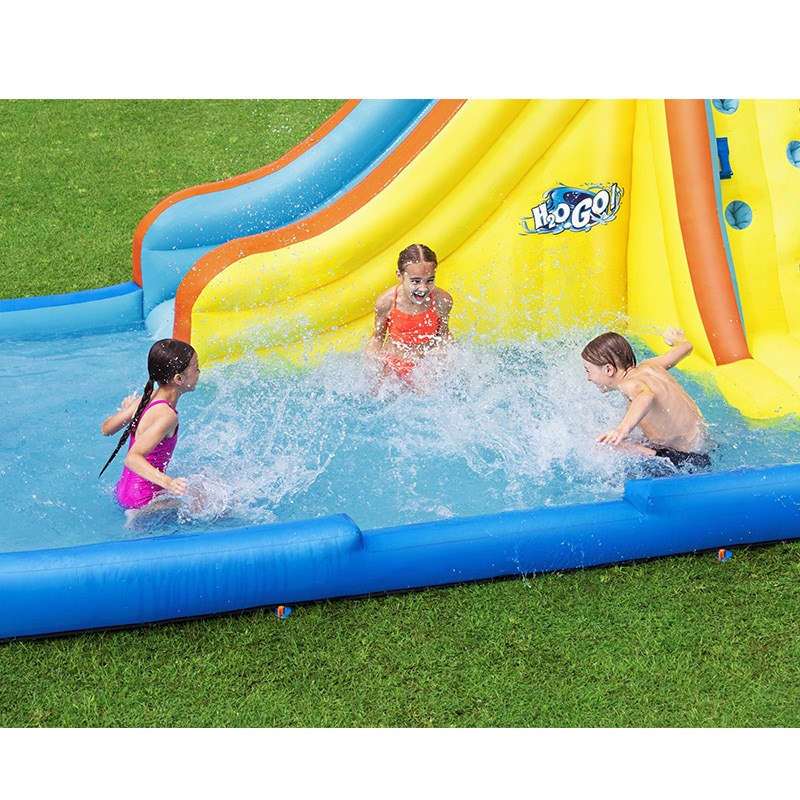 Bestway53349 家用小型滑滑梯充气式戏水池户外水上游乐园淘气堡
