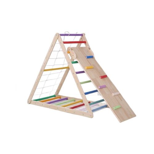 攀爬架儿童室内实木滑滑梯宝宝秋千组合家用幼儿园小型淘气堡乐园