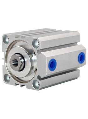 薄款气缸SDA12X16X20X25X32X40X50X63X80*25-S-B小型气动缸内外牙