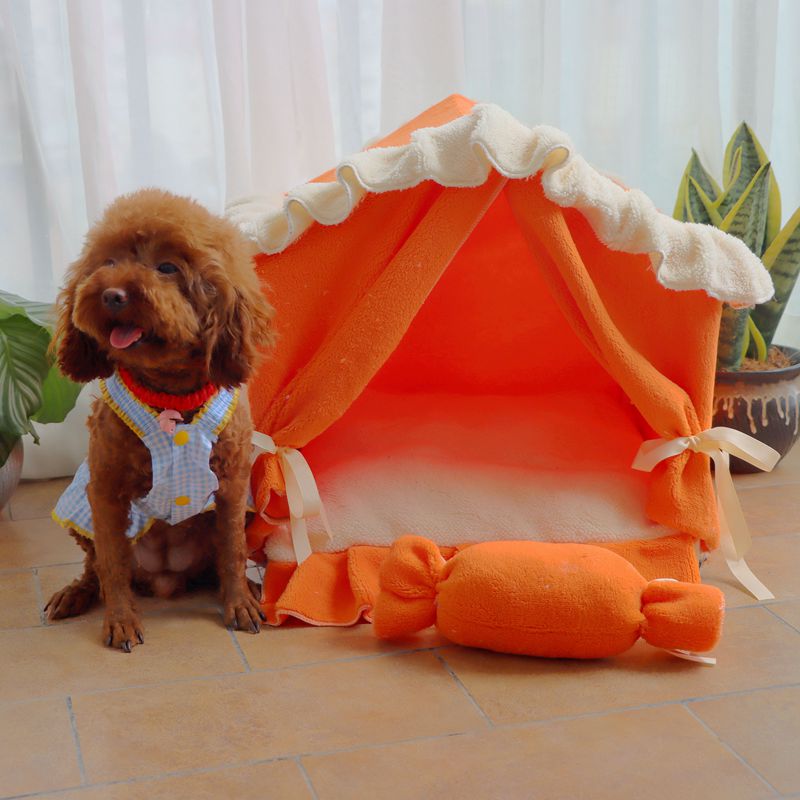 猫窝冬季保暖猫咪封闭式房子别墅冬天可拆洗网红泰迪狗窝四季通用