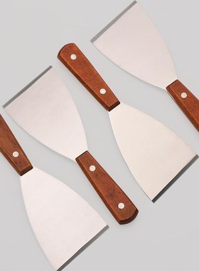 煎饼果子 烤冷面铲不锈铲钢铲刀加厚具料理73076铁板炒酸奶工斜口