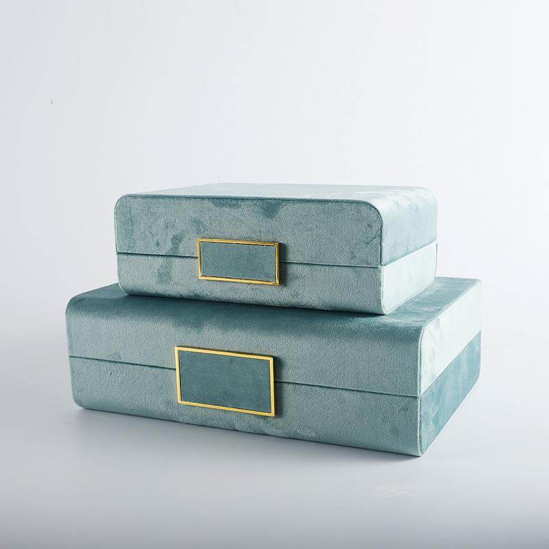 新中式家居软装灰绿首饰盒收纳盒摆件样板房间售楼处卧室饰品,电子元器件市场,其它元器件,淘宝优惠券,粉丝福利购,淘宝优惠卷