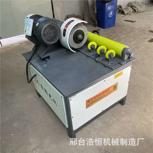 台式外圆抛光机小型无心磨床圆管打磨多工位不锈钢抛光拉丝机浩恒