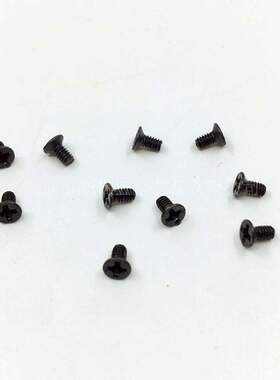 【M2*3-12】KB铁黑色十字平尾自攻螺丝 平头十字电子螺丝