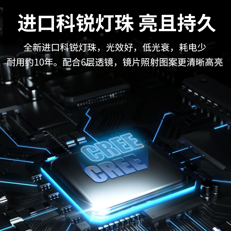 广告投影灯logo射灯门头地面户外招牌遥控旋转图案带文字led高清