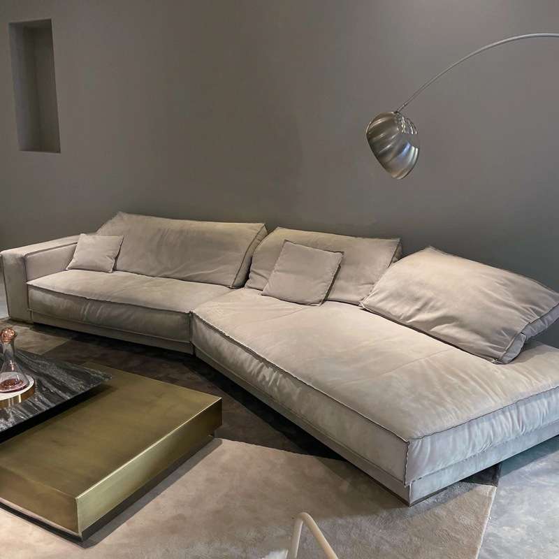 客厅沙发baxter酒店沙发磨砂科技布羽绒异形设计师沙发弧形沙发