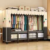 折叠衣柜免安装 结实耐用家用卧室封闭布衣柜宿舍经济简约挂衣橱