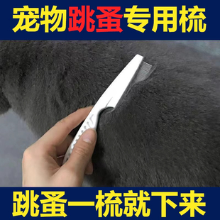 猫咪跳蚤梳猫密齿梳宠物直排狗狗专用钢梳去虱子梳子除蚤排梳长毛