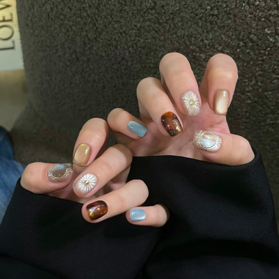 日月星辉新款纯手工穿戴甲