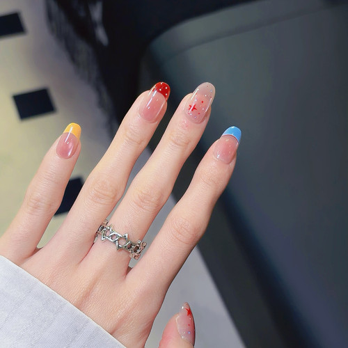 COLORHER多巴胺撞色渐变穿戴甲