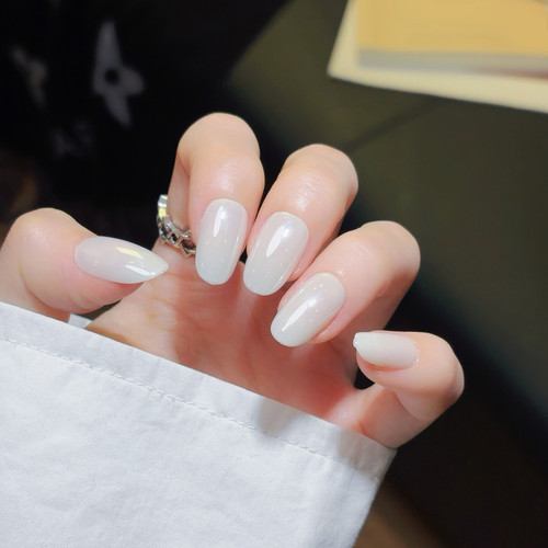 COLORHER电镀白玉纯白穿戴甲