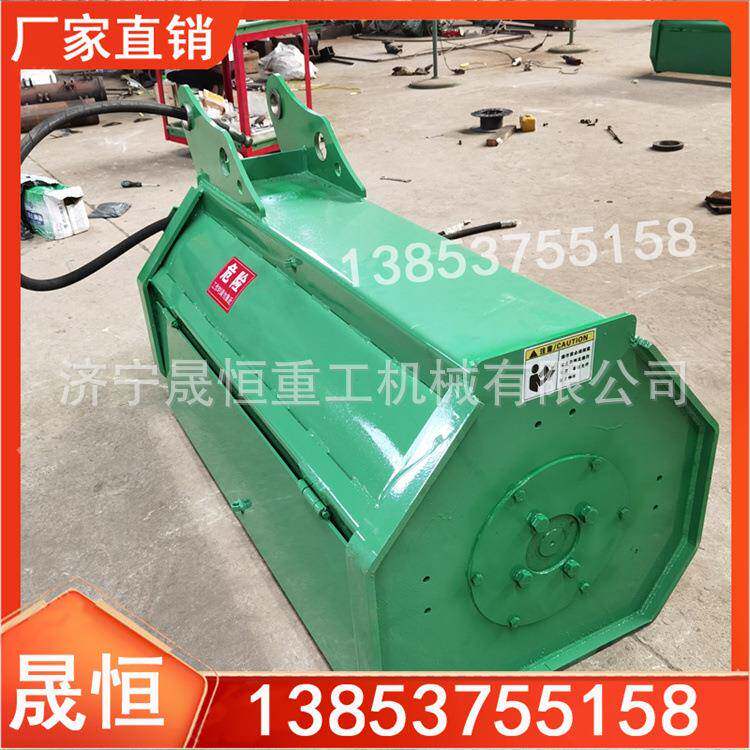 液压碎草机挖机粉碎树枝机清树枝粉碎机挖机绿篱机河边斜坡打草