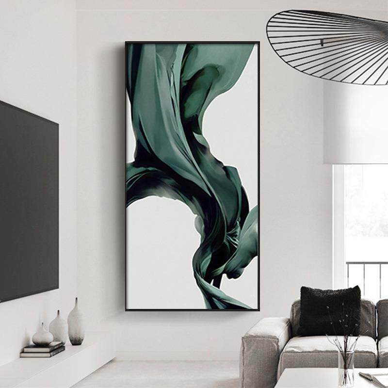 艺术现代玄关装饰画大气抽象餐厅壁画别墅楼梯画北欧简约客厅挂画