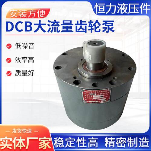 恒力DCB-B160/B200/B250/B300/B400/B500低噪音大流量斜齿轮泵
