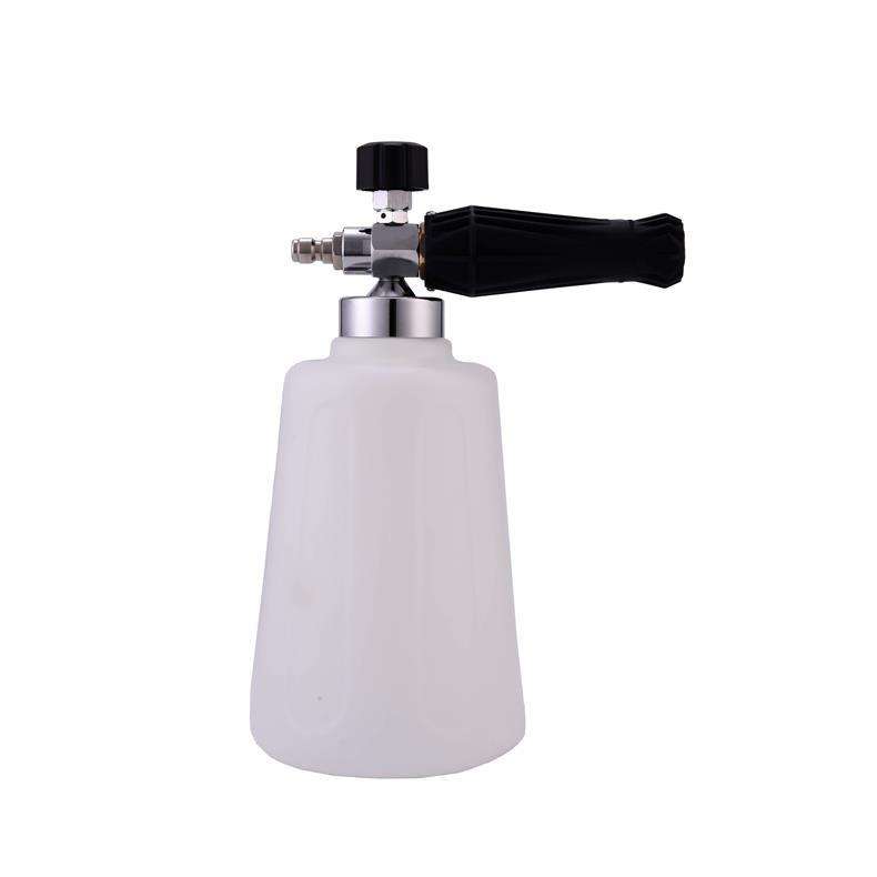 高压泡沫壶PA壶电镀防锈1.5L大容量加厚 清洗机洗车水枪头1/4快插