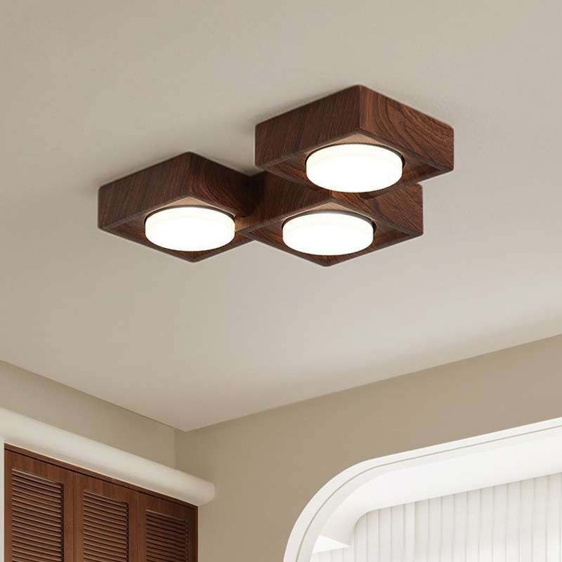 复古中古风无主灯客厅照明双头斗胆灯明装筒灯卧室过道走廊阳台灯