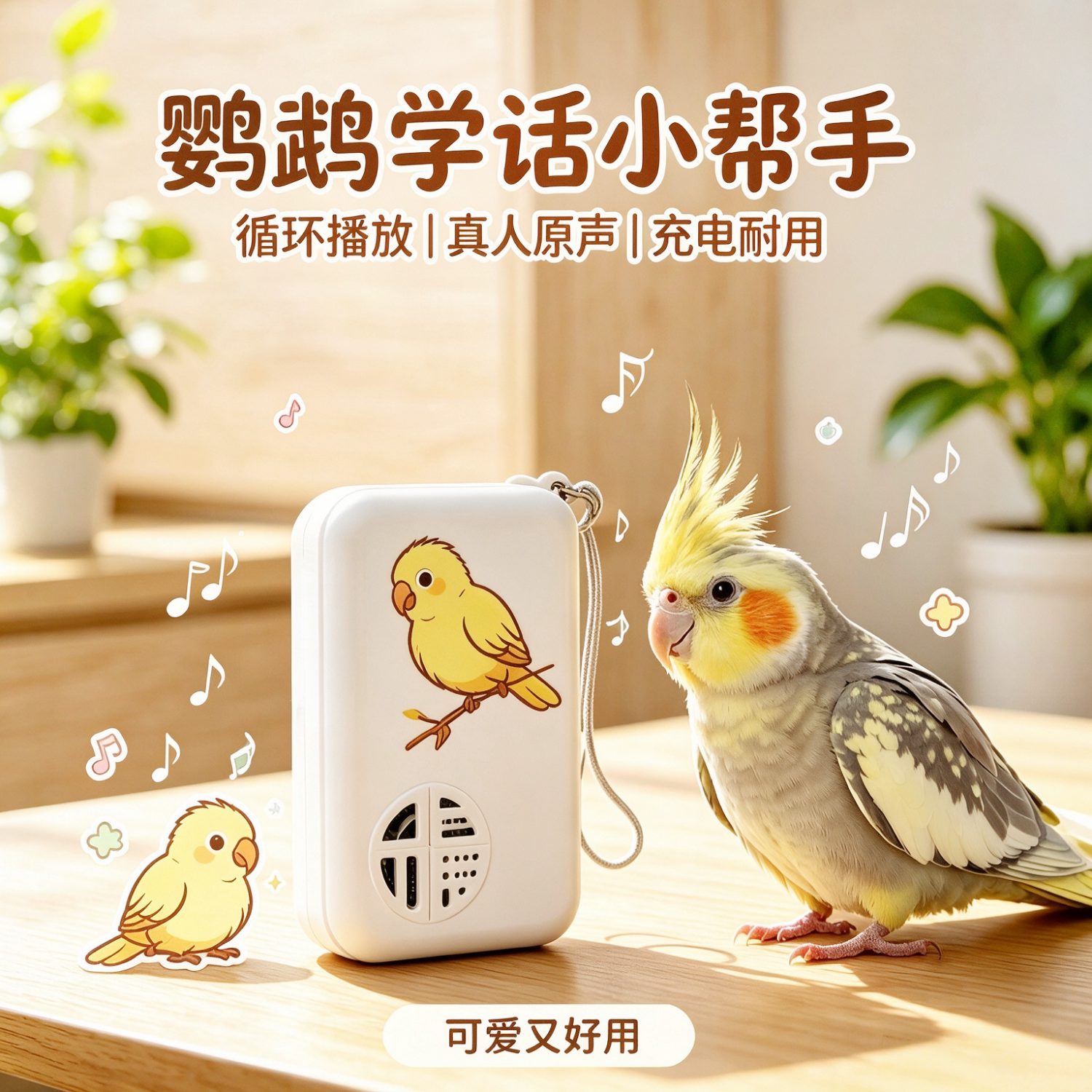 宠帮仕鸟用学习机复读录音教话