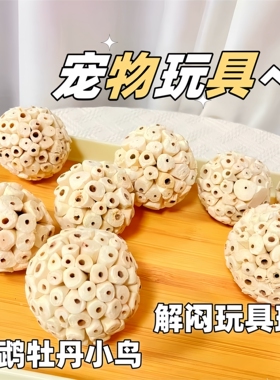 天然啃咬玩具鹦鹉通草球解闷解压趣味益智虎皮玄凤牡丹训练鸟用