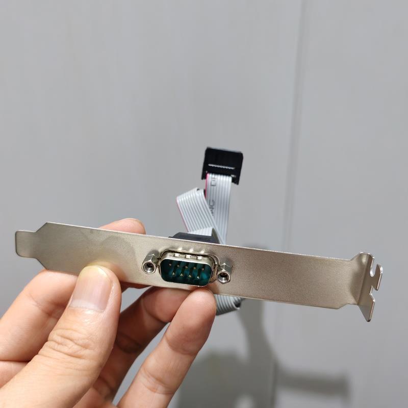 工控机串口挡板线 机箱DB9M扩展线 9针COM串口线 胶袋独立包装