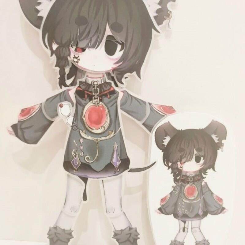 可动纸片人全身可动原创夏一自设夏洱眨眼睛diy手工二次元纸膜绘