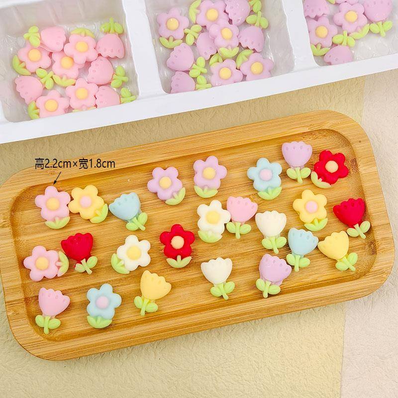 巧克力小花花朵甜品生日蛋糕装饰配件摆件糖花可食用成品雏菊烘焙