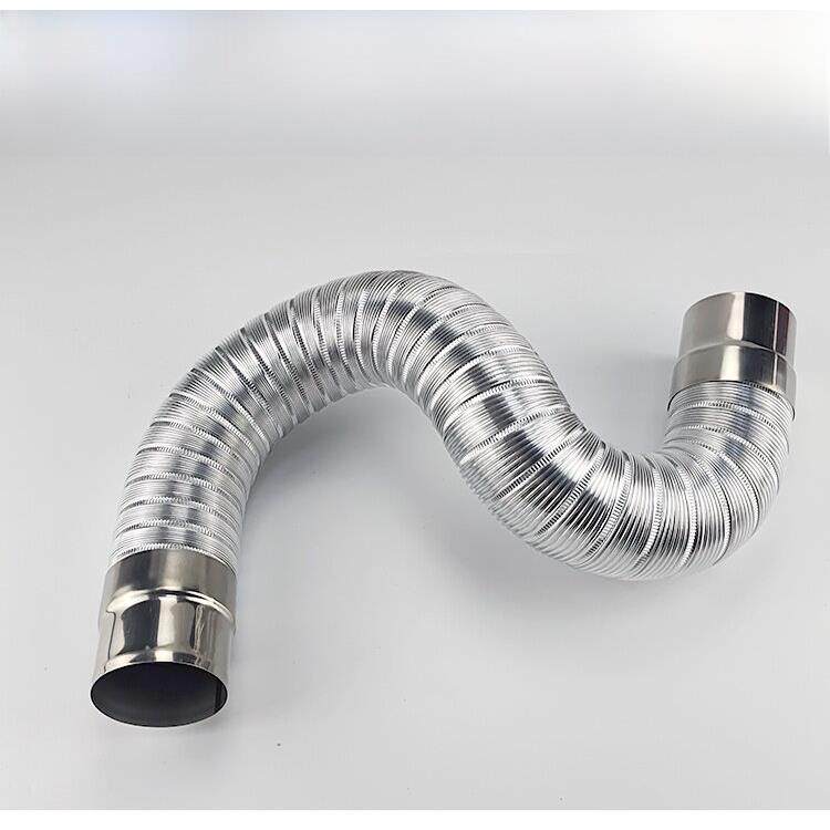 强排式燃气热水器排烟管1米2米加厚铝合金排气管加长伸缩软管配件