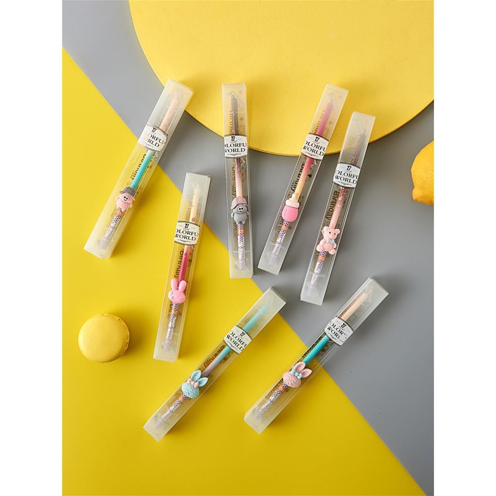 生日蜡烛 生日蛋糕蜡烛网红ins创意浪漫单支卡通童话细长铅笔蜡烛