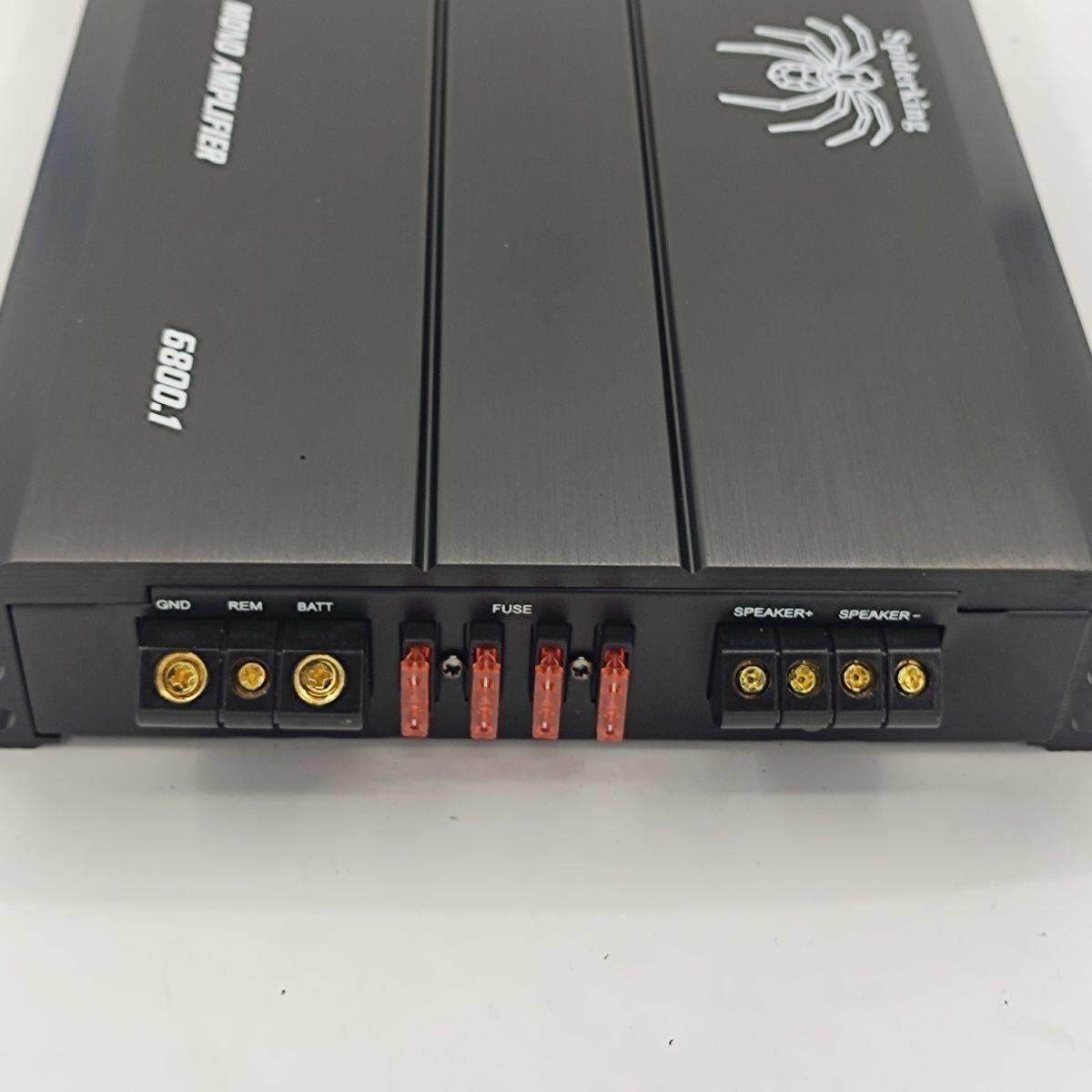 蜘蛛车载数字低音单路低音炮3000W大功率汽车功放机D类功放1500x2