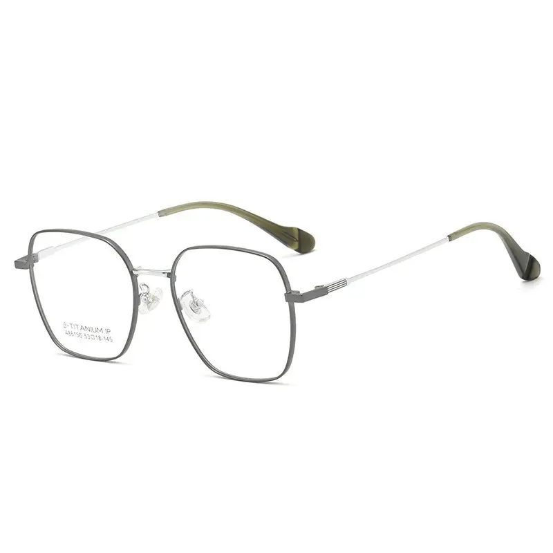 超轻多边形大框眼镜框男款可配高度数近视合金小脸眼睛女近视眼镜