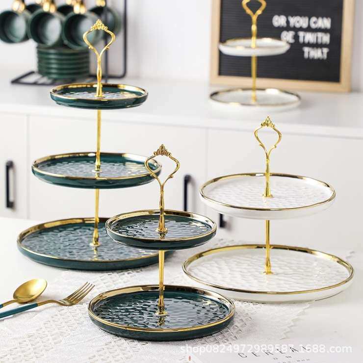 北欧水果盘子三多双层下午茶点心蛋糕糖果盘甜品台摆件展示架轻奢,包装,电子元器件包装,淘宝优惠券,粉丝福利购,淘宝优惠卷