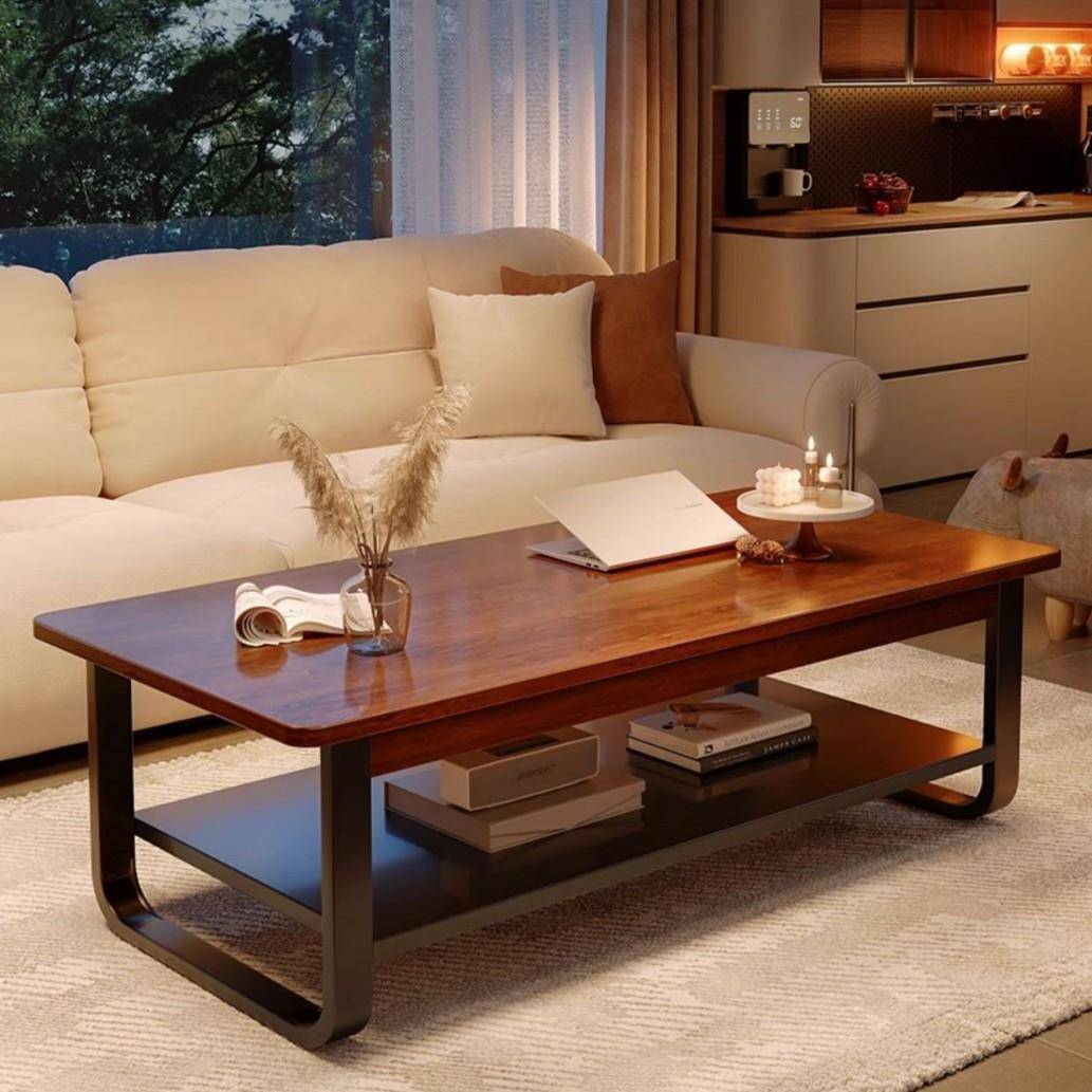 实木茶几客厅家用2024新款高级感茶几桌现代简约小户型简易小桌子