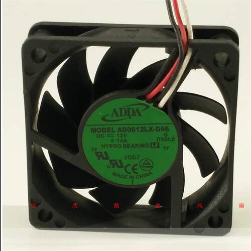 议价全新ADDA60156CMAD0612LX-D9612V0.14A3线超静音散热风扇