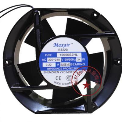 议价全新MaxairBT22015050B2H/B2HL/S2HL220V34W交流散热风扇